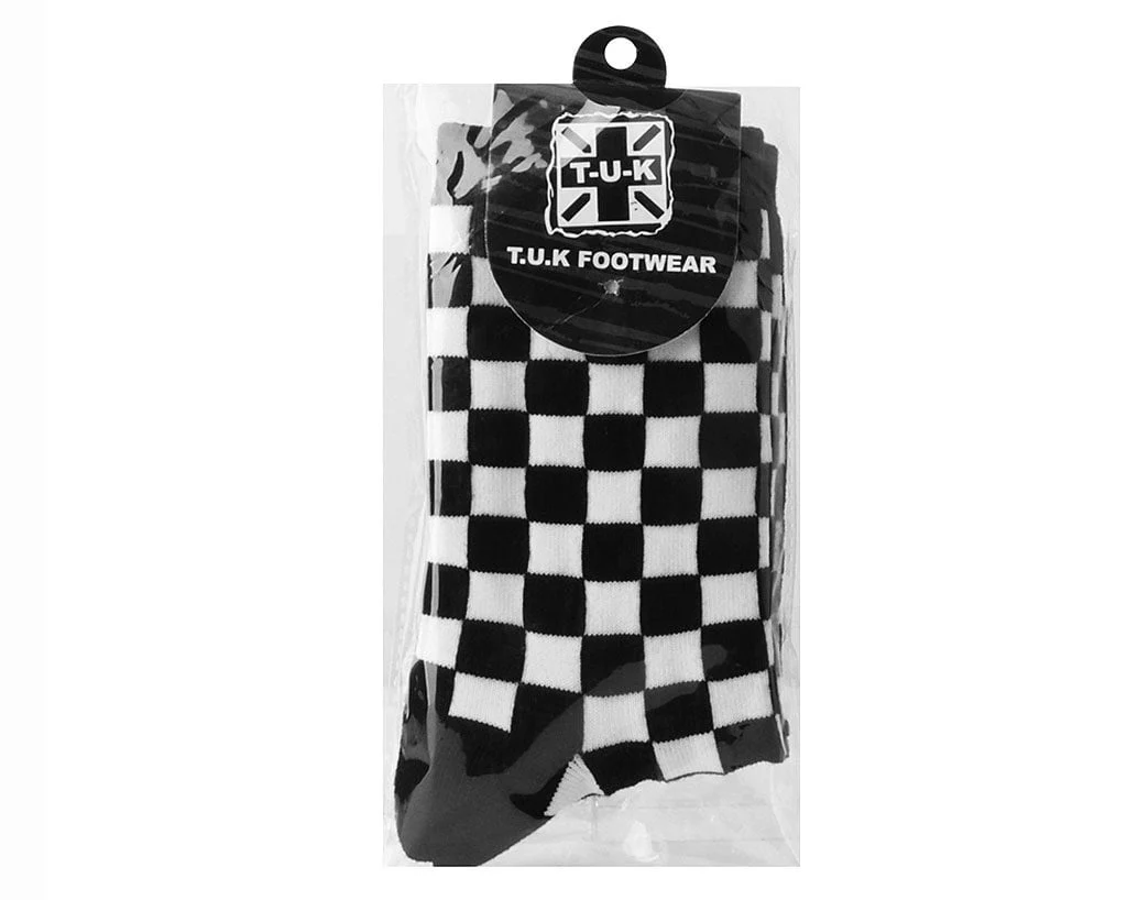 Black & White Checker T.U.K. Men’s Sock - Image 3