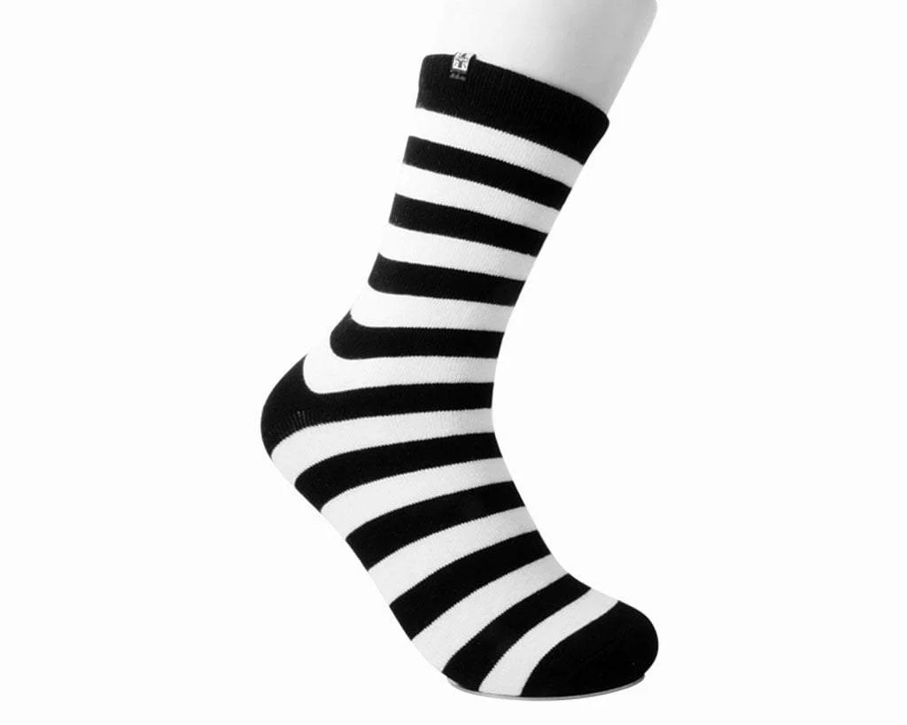Black & White Stripe T.U.K. Men’s Sock - Image 3