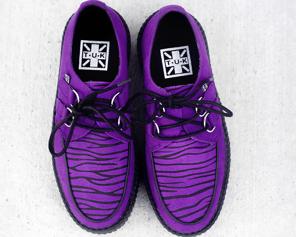 Purple & Zebra Faux Suede Creeper - Image 2