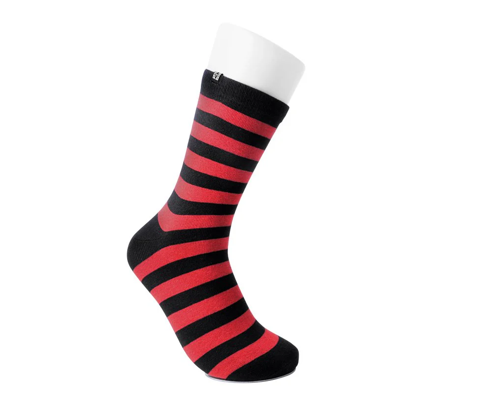 Red & Black Stripe T.U.K Women's Sock - Image 3